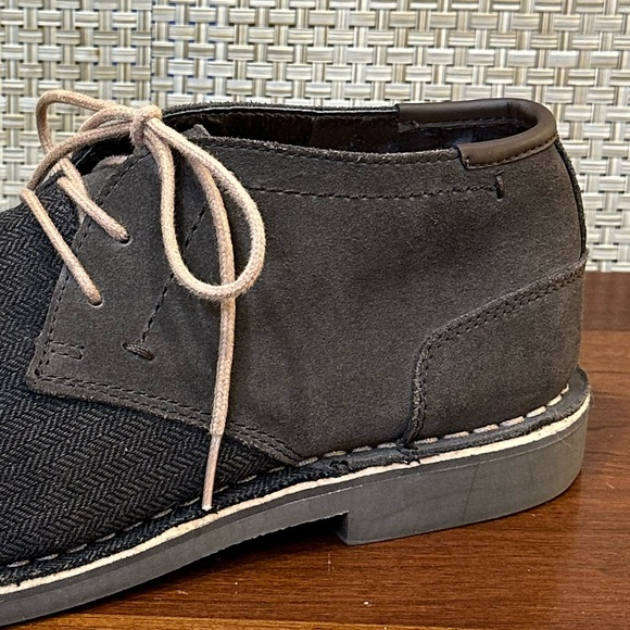 🌟HP🌟Kenneth Cole Reaction Green Desert Sun Herringbone & Leather Desert Boots - Picture 6 of 11